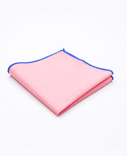 Pochette de Costume Rose n°4 en Coton «Edgard»