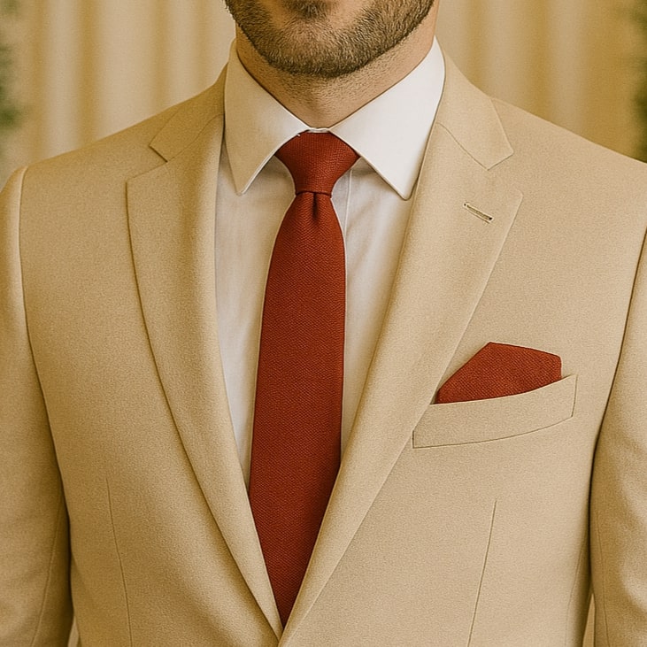 Unipap's Cravate + Pochette de Costume Homme