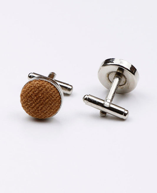 Boutons de Manchette Marron n°4 en Effet Velours | Simon - Unipap's