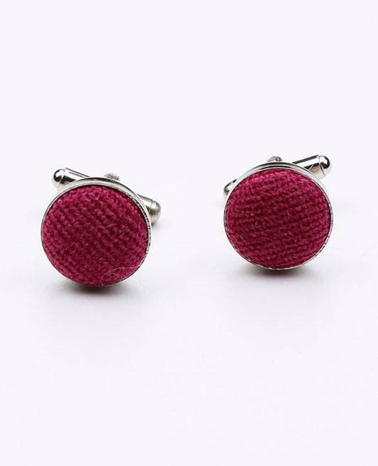 Boutons de Manchette Violet n°2 en Effet Velours | Simon - Unipap's