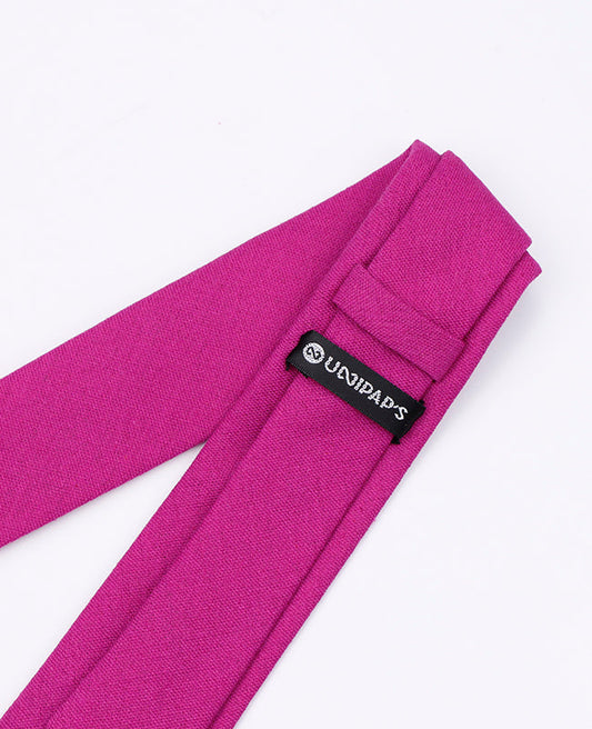 Cravate Violet n°1 Homme en Lin | Basile - Unipap's