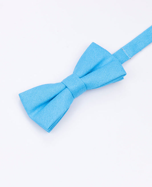 Noeud Papillon Bleu n°2 Enfant en Lin | Basile - Unipap's