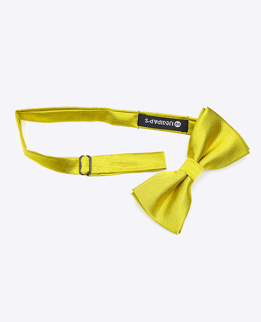 Noeud Papillon Jaune n°2 Homme en Polyester | Lucien - Unipap's