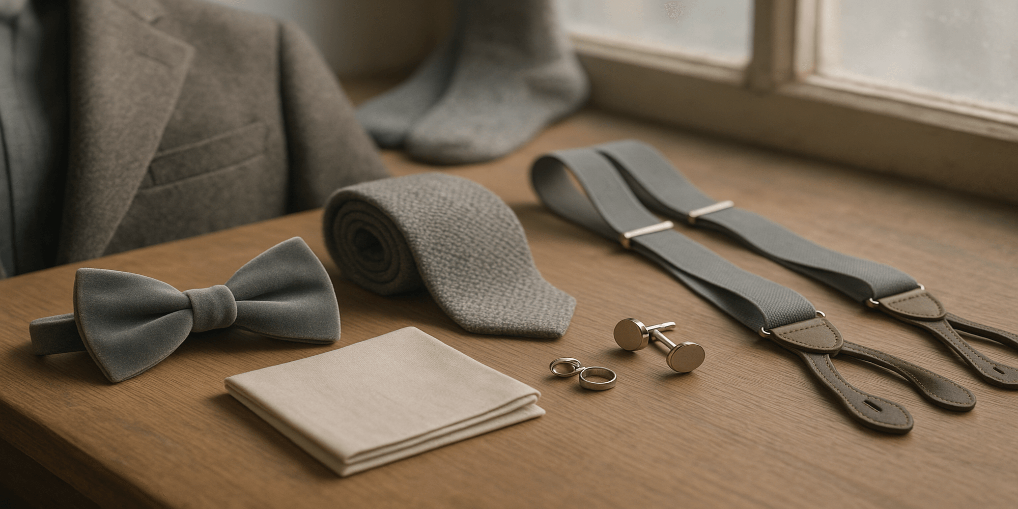 Pourquoi les accessoires de costume gris sont-ils un choix élégant pour l’hiver ? Bild