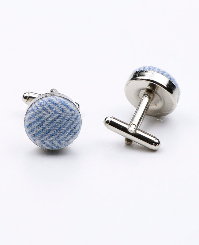 Manschettenknöpfe Blau n°1 aus Wolle | Claude - Unipap's