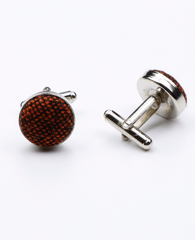 Manschettenknöpfe Orange aus Wolle | Claude - Unipap's