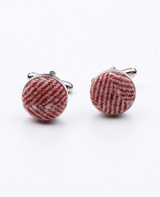 Manschettenknöpfe Rot n°1 aus Wolle | Claude - Unipap's
