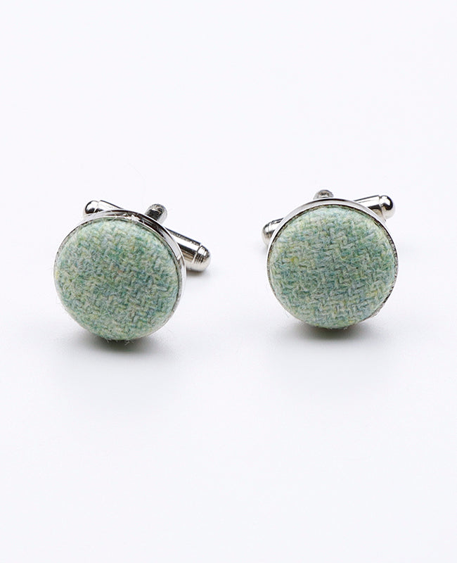 Manschettenknöpfe Grün Nr. 1 aus Wolle | Claude - Unipap's