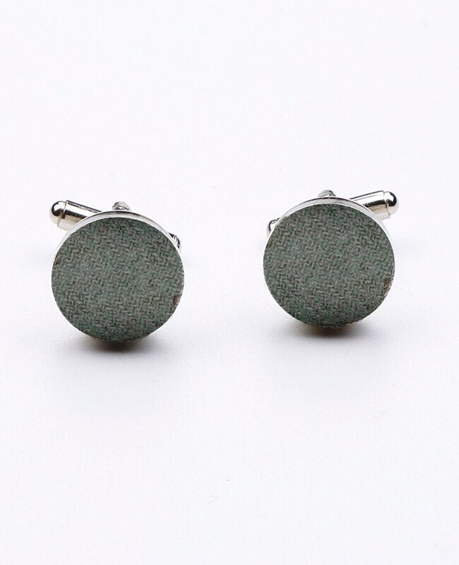 Manschettenknöpfe Grün Nr. 2 aus Wolle | Claude - Unipap's