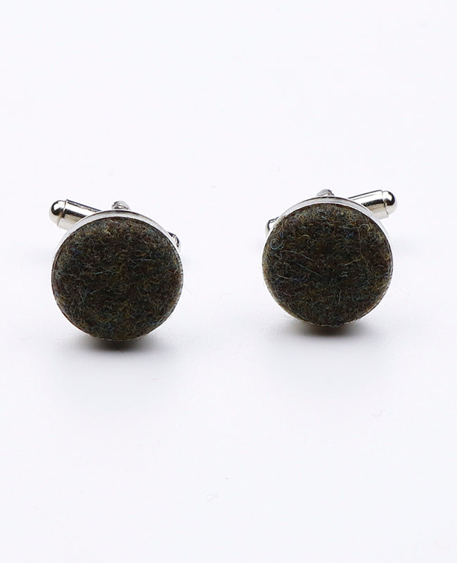 Manschettenknöpfe Grün Nr. 3 aus Wolle | Claude - Unipap's