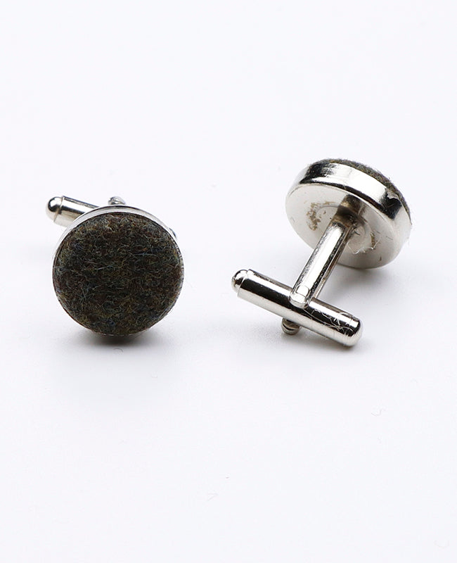 Manschettenknöpfe Grün Nr. 3 aus Wolle | Claude - Unipap's