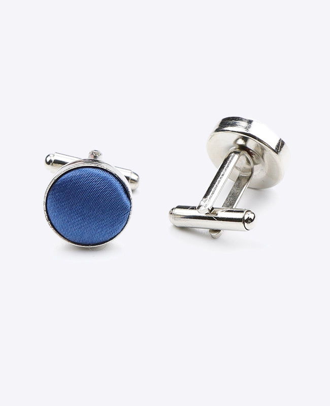Manschettenknöpfe Blau Nr. 1 aus Polyester | Jules - Unipap's