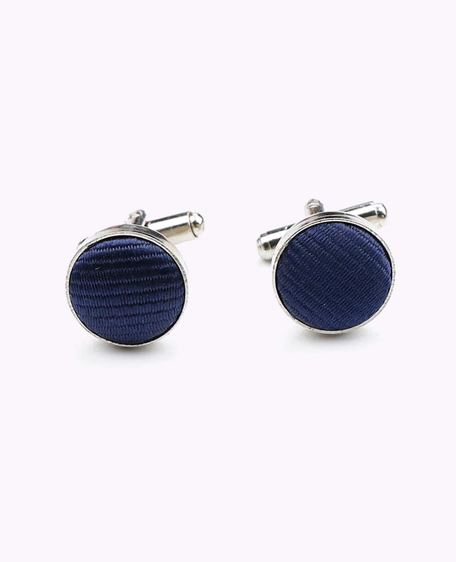 Manschettenknöpfe Blau Nr. 1 aus Polyester