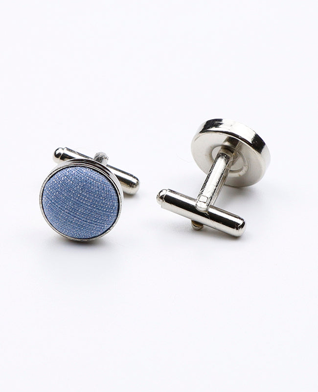 Manschettenknöpfe Blau Nr. 3 aus Polyester | Octave - Unipap's