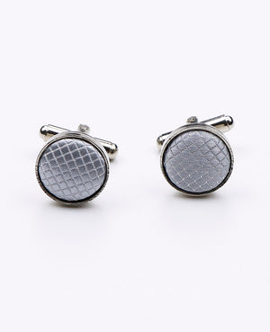 Boutons de Manchette Gris n°1 en Polyester | Martin - Unipap's