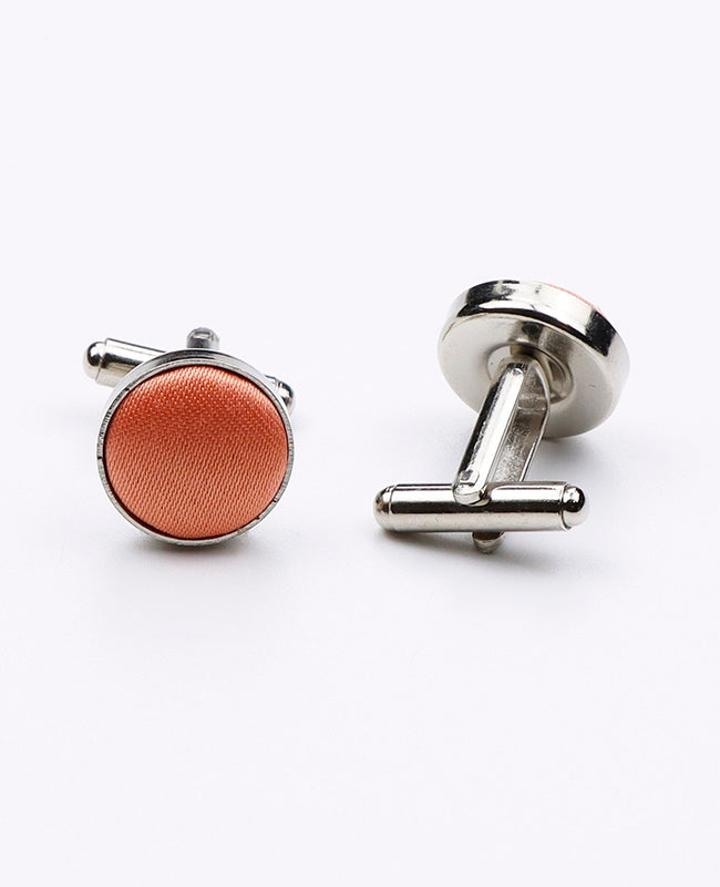 Manschettenknöpfe Orange Nr. 1 aus Polyester | Anatole - Unipap's