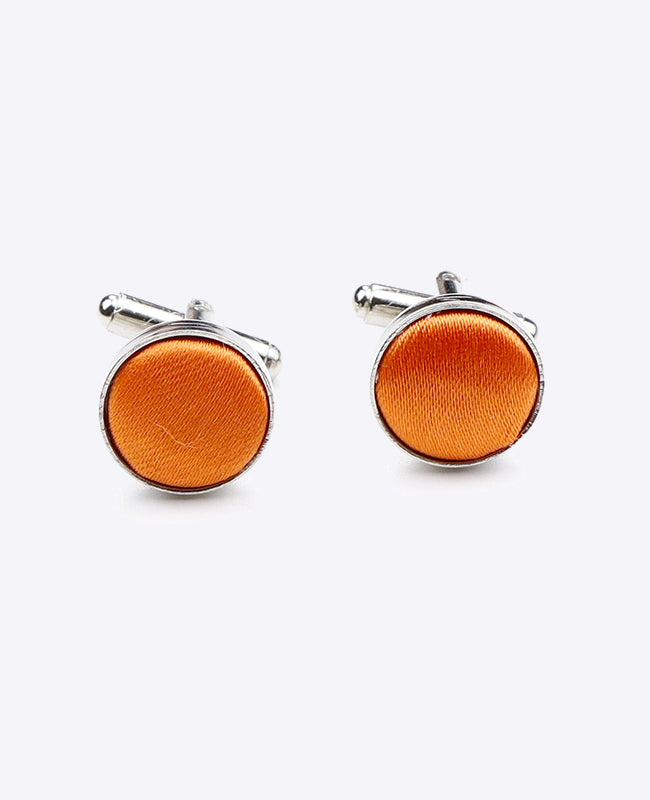 Manschettenknöpfe Orange Polyester | Jules - Unipap's