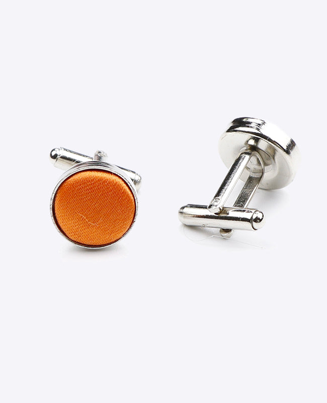 Manschettenknöpfe Orange Polyester | Jules - Unipap's