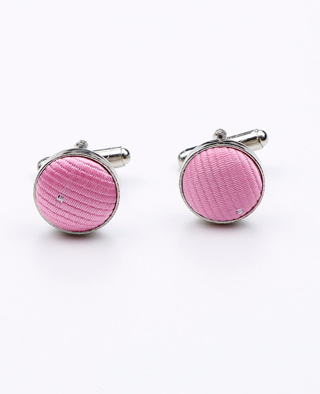 Manschettenknöpfe Rosa aus Polyester | Georges - Unipap's