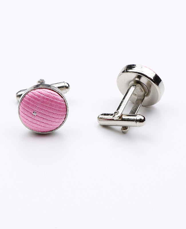 Manschettenknöpfe Rosa aus Polyester | Georges - Unipap's