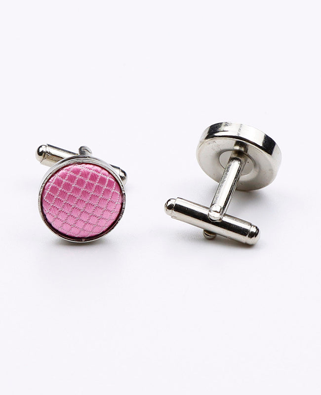 Manschettenknöpfe Rosa Nr. 2 aus Polyester | Martin - Unipap's