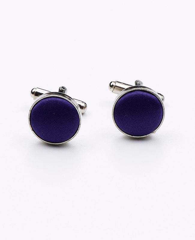 Manschettenknöpfe Violett Herren n°1 aus Polyester 
