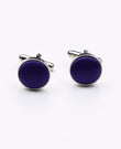 Manschettenknöpfe Violett Herren n°1 aus Polyester 