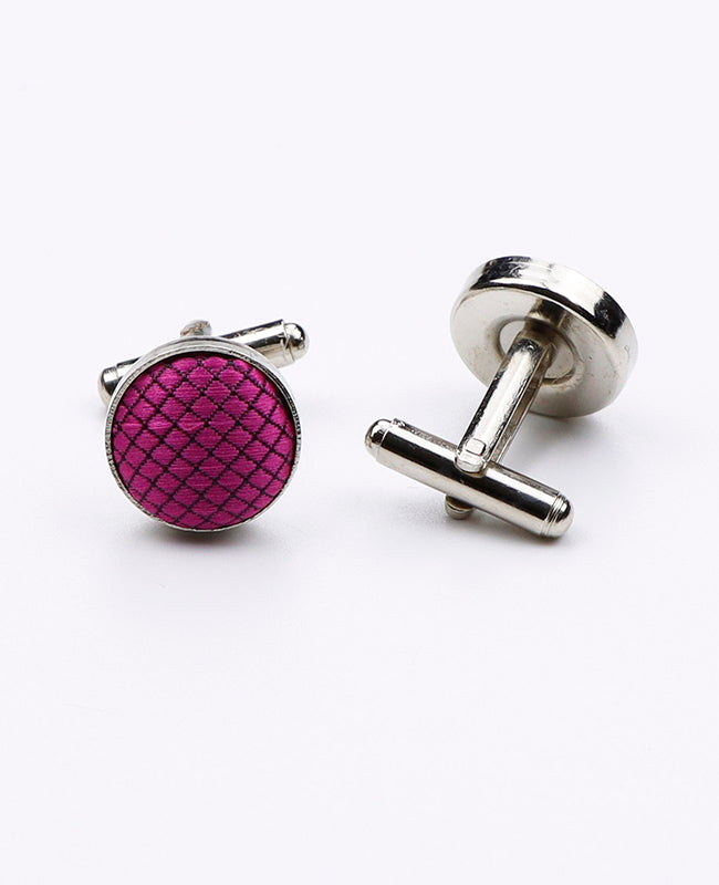 Manschettenknöpfe Violett Nr. 1 aus Polyester | Martin - Unipap's