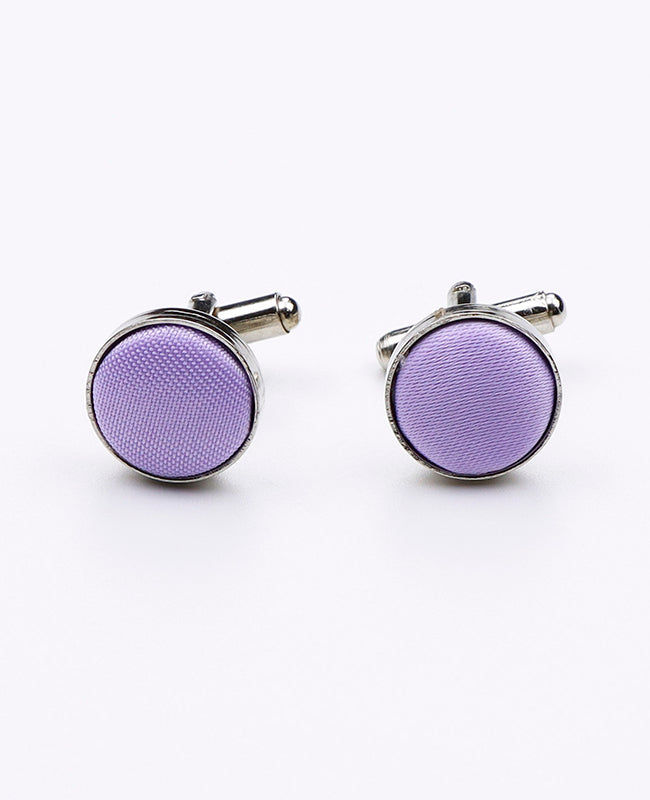 Manschettenknöpfe Violett Herren n°2 aus Polyester 