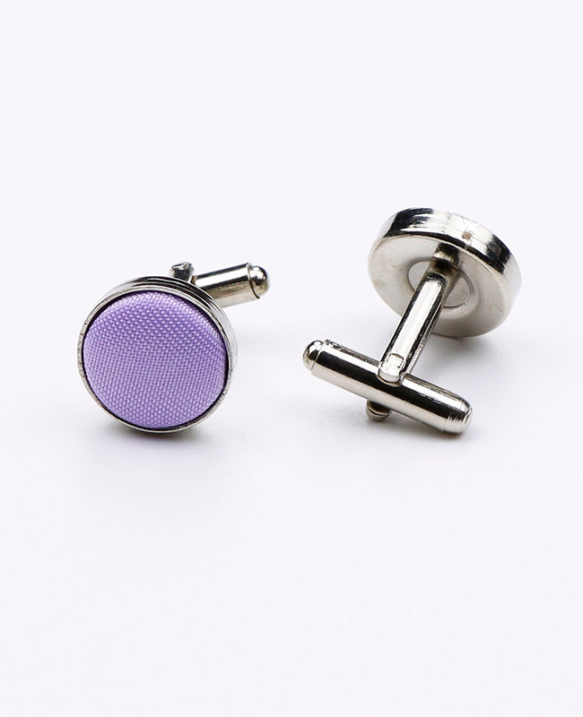 Manschettenknöpfe Violett Herren n°2 aus Polyester 