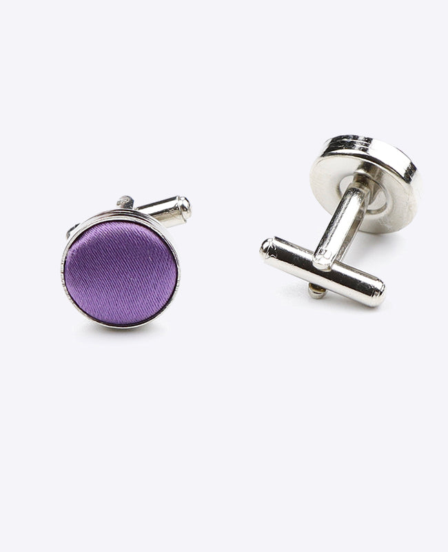 Manschettenknöpfe Violett n°2 Polyester | Jules - Unipap's