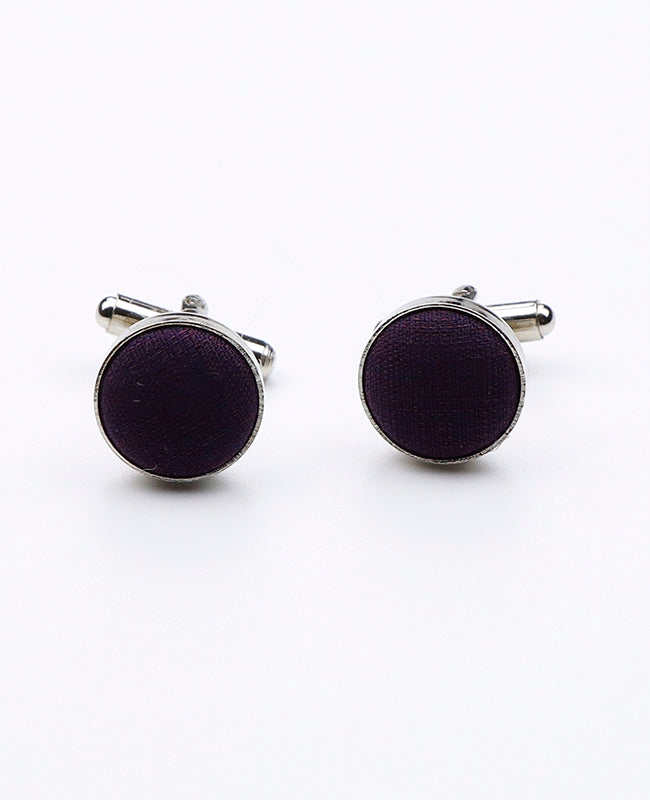 Manschettenknöpfe Violett n°2 aus Polyester 