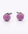 Violette Manschettenknöpfe Nr. 3 aus Polyester | Martin - Unipap's