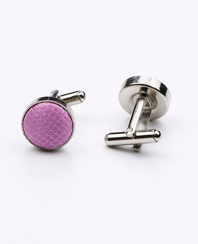 Violette Manschettenknöpfe Nr. 3 aus Polyester | Martin - Unipap's