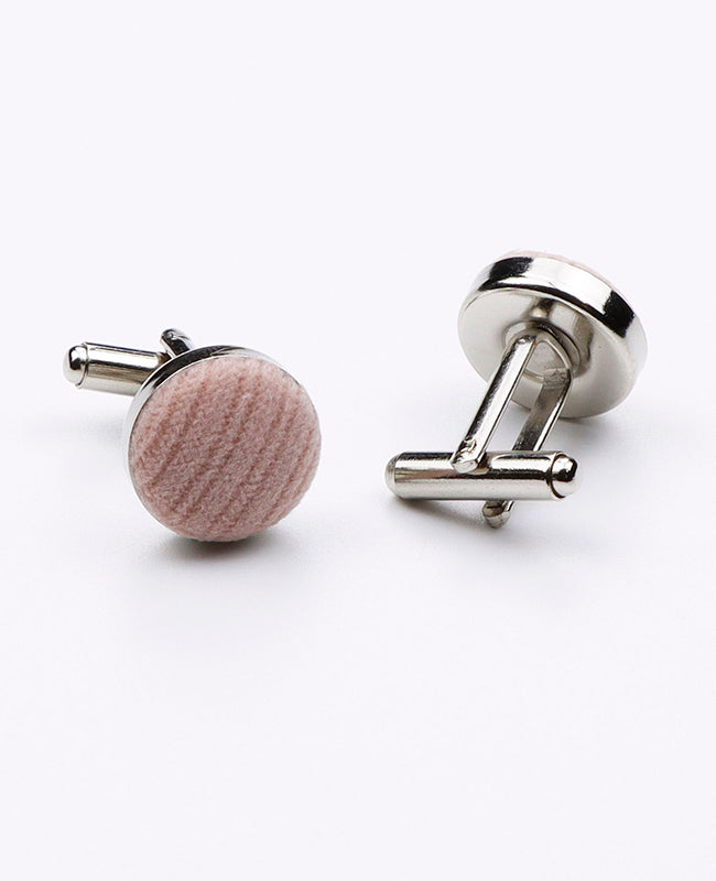 Rosa Manschettenknöpfe aus Samt | Marius - Unipap's