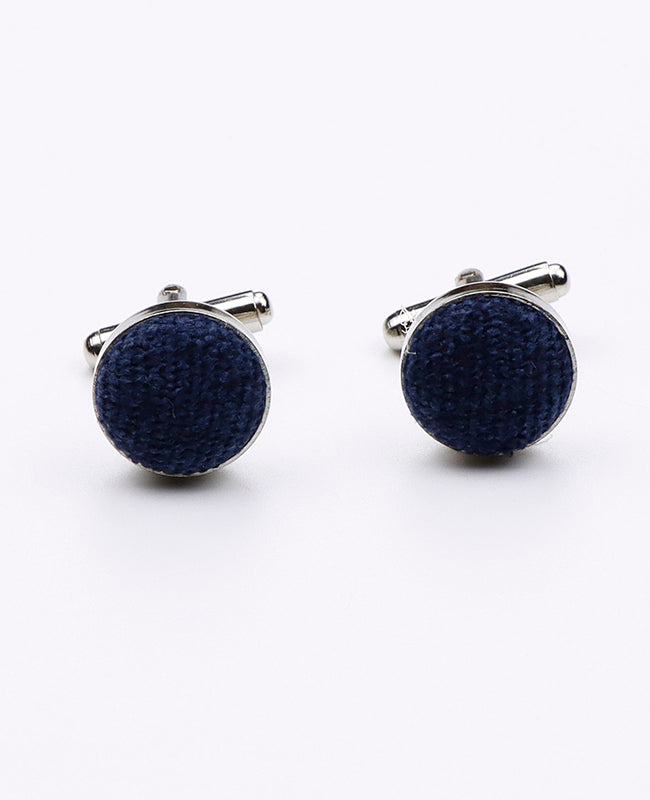 Manschettenknöpfe Blau n°1 in Samt-Optik | Simon - Unipap's