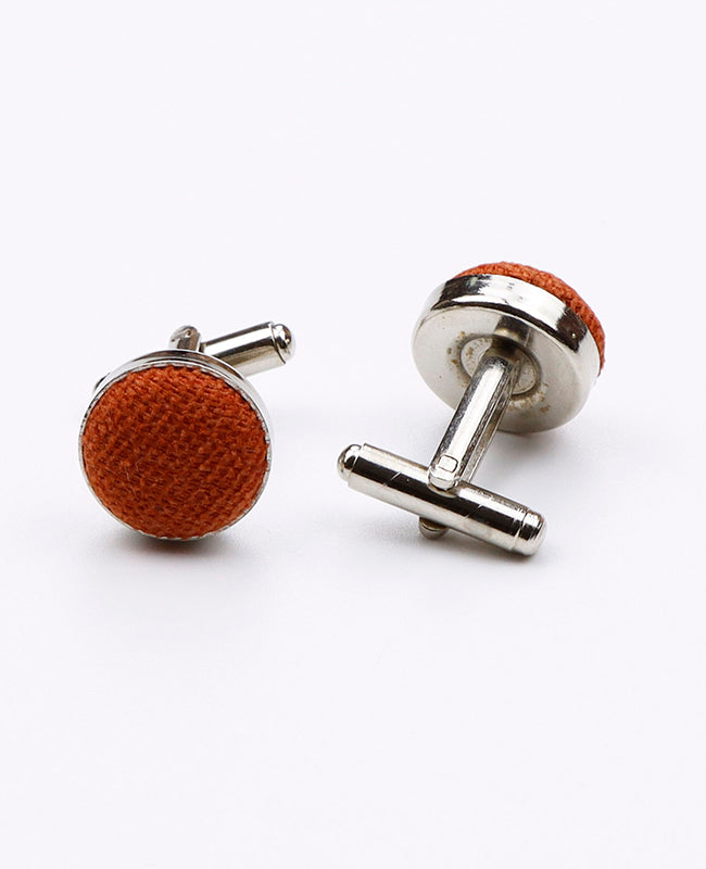 Manschettenknöpfe Orange n°2 Samtoptik 