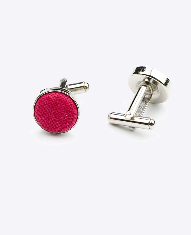 Manschettenknöpfe Rot aus Baumwolle «Edgard»