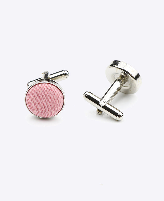 Manschettenknöpfe Rosa n°5 aus Baumwolle «Edgard»