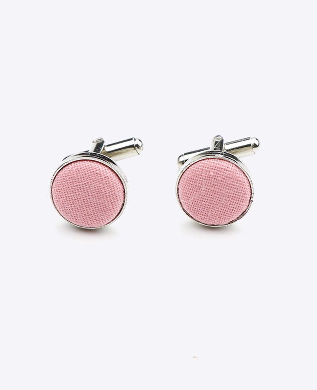 Manschettenknöpfe Rosa n°5 aus Baumwolle «Edgard»