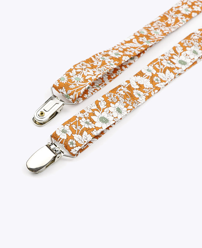 Hosenträger Liberty Orange aus Baumwolle «Clovis»