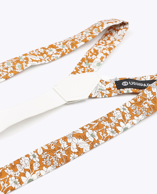 Hosenträger Liberty Orange Herren Baumwolle «Clovis»