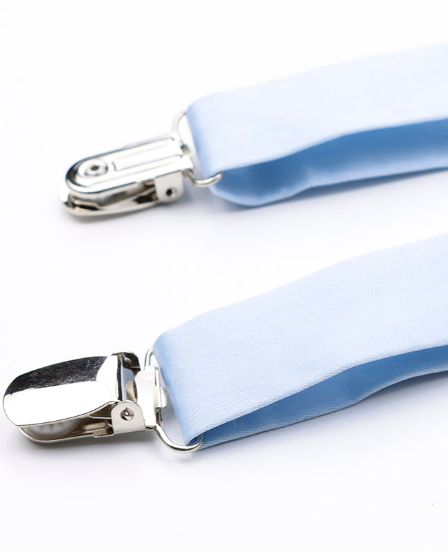 Hosenträger Blau n°6 aus Polyester für Herren «Ernest»