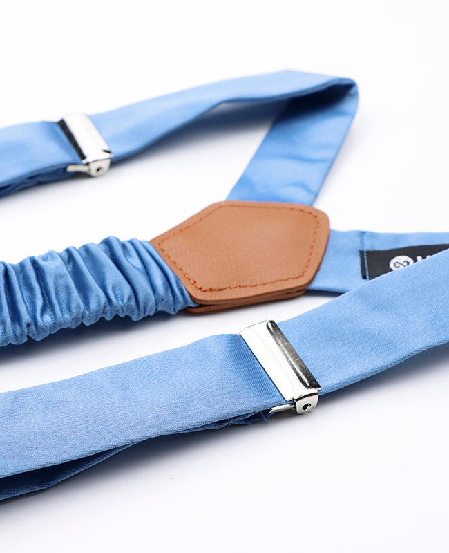 Hosenträger Blau n°7 Herren Polyester «Ernest»