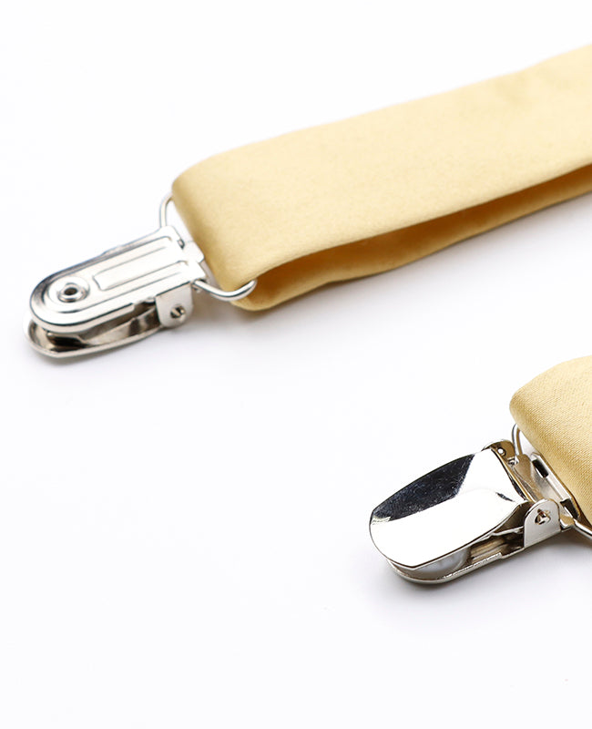 Hosenträger Gelb n°2 Herren Polyester «Ernest»