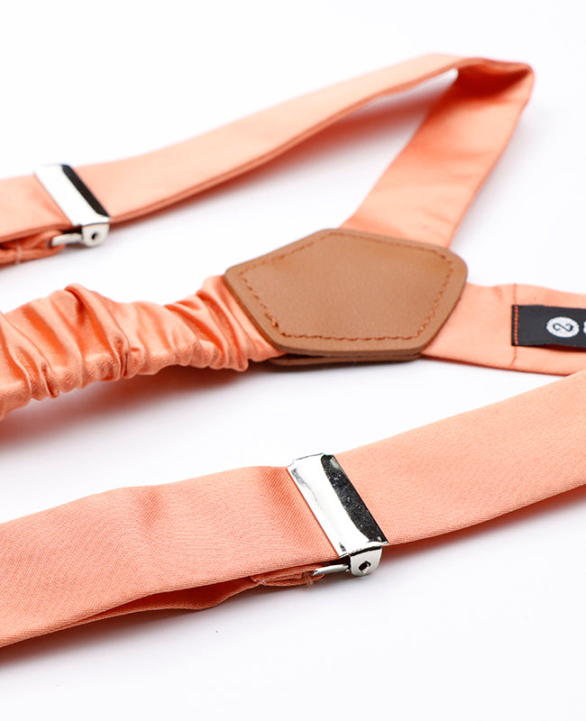 Hosenträger Orange n°1 aus Polyester für Kinder «Ernest»