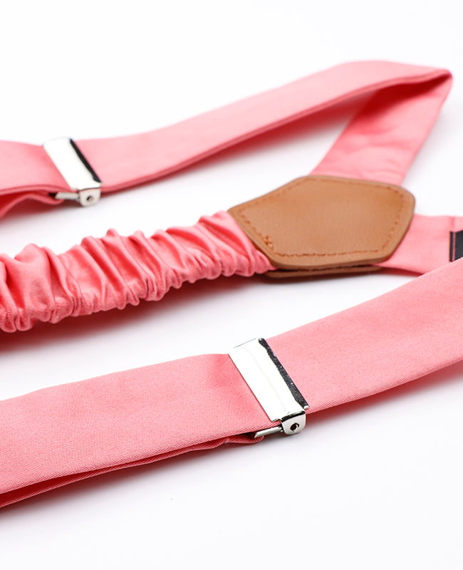 Hosenträger Rosa n°2 aus Polyester für Herren «Ernest»