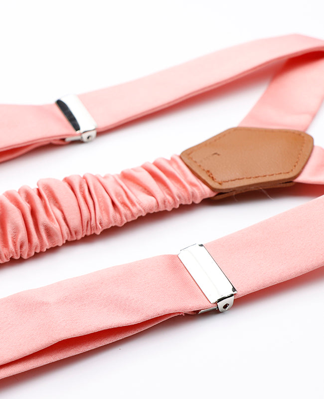 Hosenträger Herren Rosa n°3 aus Polyester «Ernest»