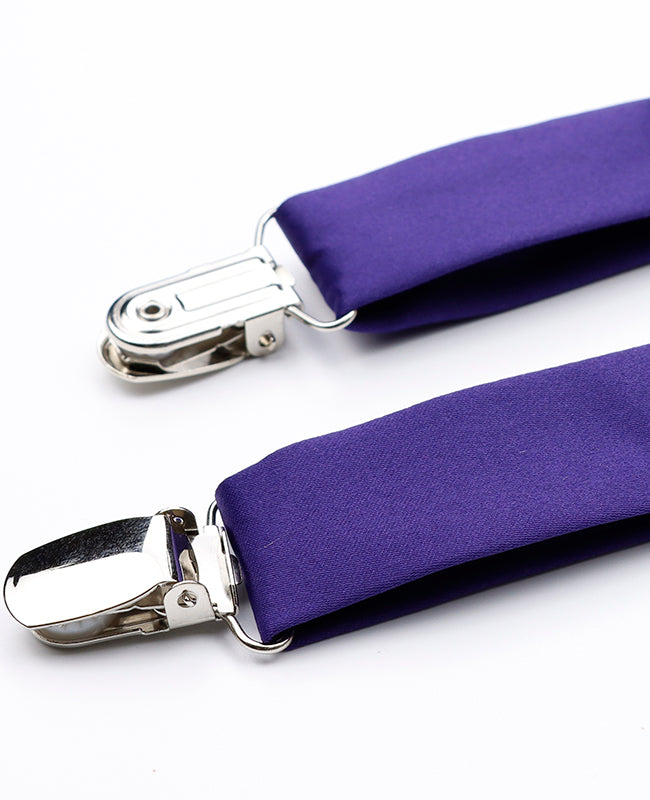 Hosenträger Herren Violett n°1 aus Polyester «Ernest»