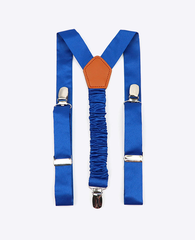 Hosenträger Kinder Blau n°2 aus Polyester «Ernest»
